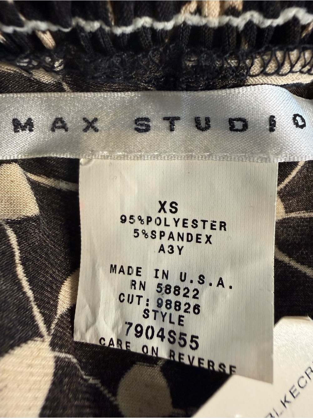 Vintage New with Tags Max Studio Halter Neck Dress Size S Color Black USA made - Picture 4 of 4